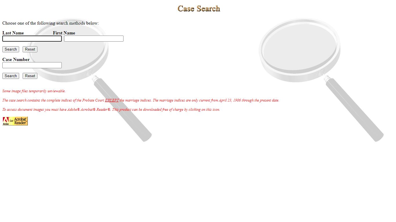 Case Input - probate.co.stark.oh.us